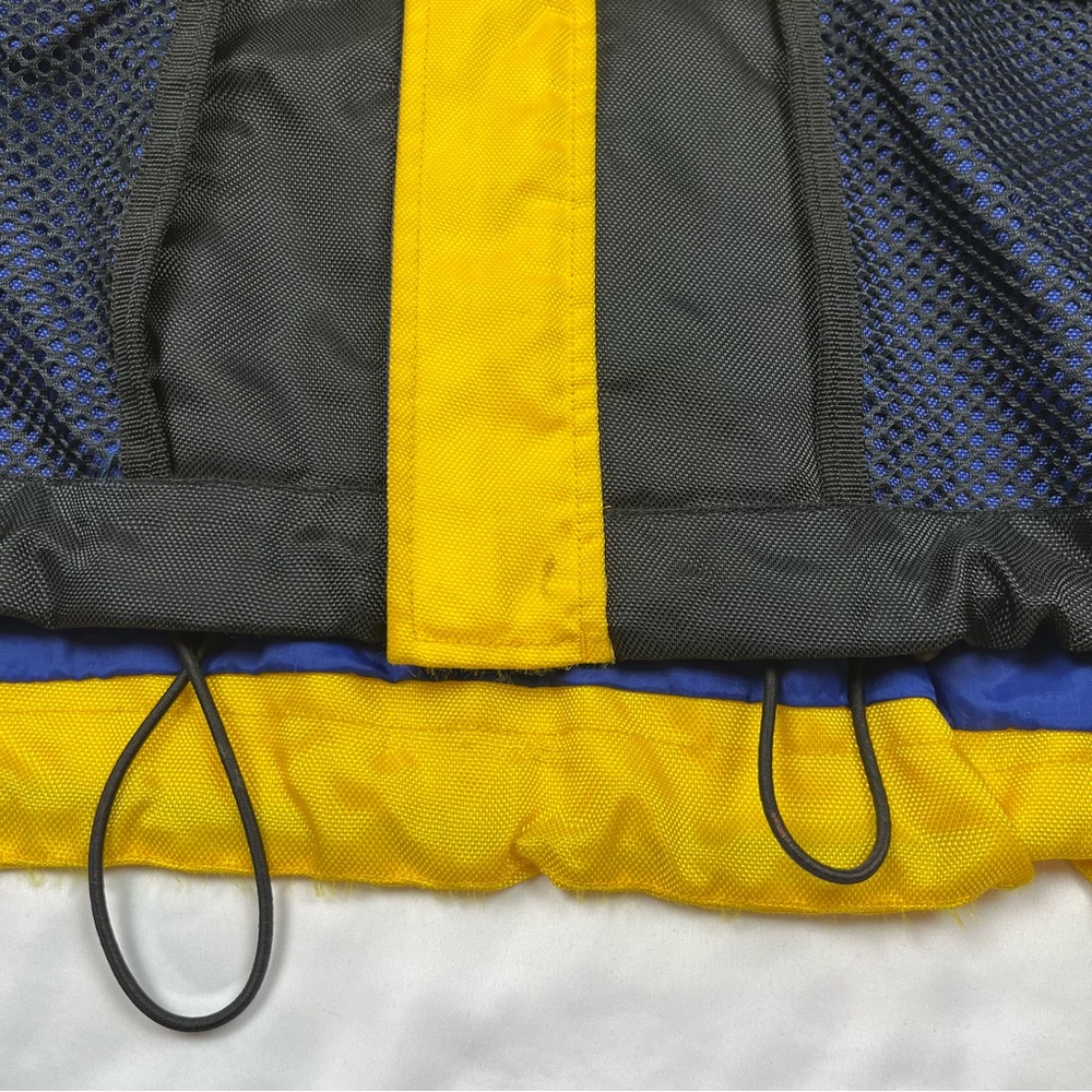 Vtg Tommy Hilfiger Mens Expedition Sailing Jacket XL 90s Hooded Yellow Tech - Picture 9 of 14